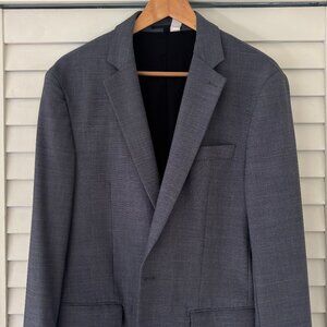 State and Liberty Athletic Fit Stretch Suit - Heathered Grey